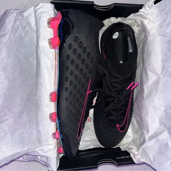 Nike Phantom Ultra Venom 'Black Pink Blast' FG Size 11 Soccer Cleats. - Picture 4 of 11